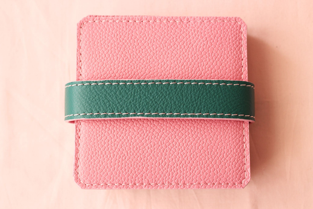 Dessous de verre Vert & Rose (x6)